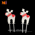 Direct Manufacturer Deer Shape Non-woven Christmas Cake Decorations Topper For Sale